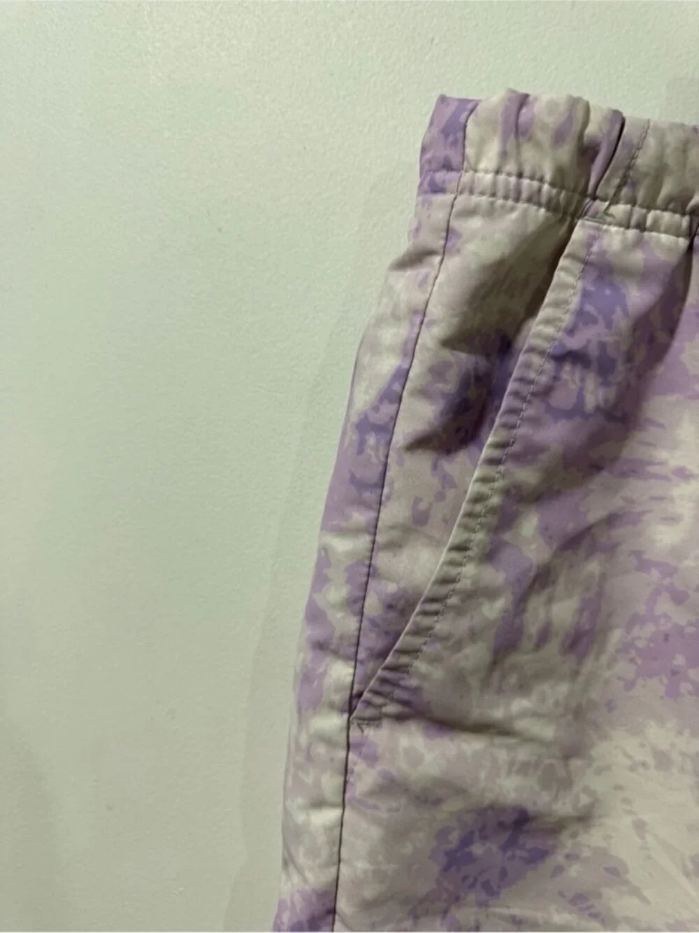Hudson North Men’s Tie Dye Swim Trunks Shorts XL Purple White